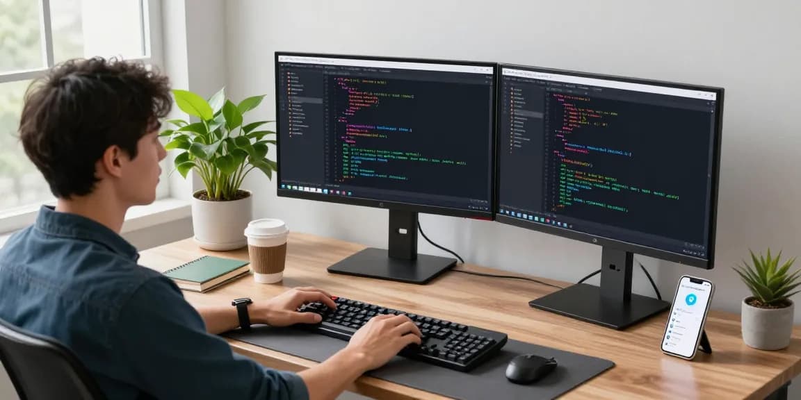 Developer configuring the Telegram Chinese Version in a modern tech workspace, highlighting coding and translation files.